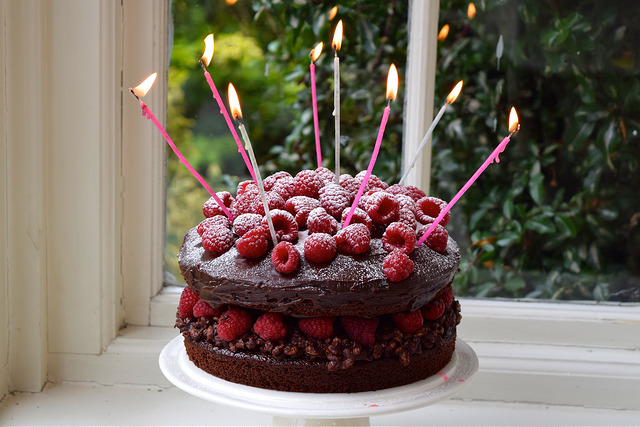 Chocolate Raspberry Bundt Cake Recipe - Pip and Ebby